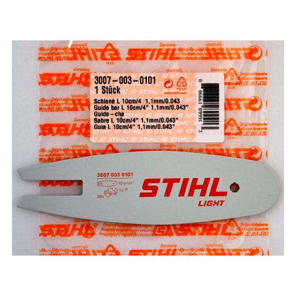 Пильная шина STIHL Rollomatic Light 10 см, 1.1 мм, 1/4"P 28 звена, для GTA 26